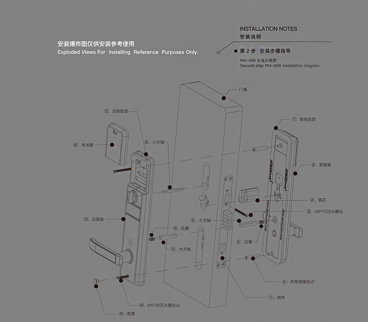 RM-998感应密码锁