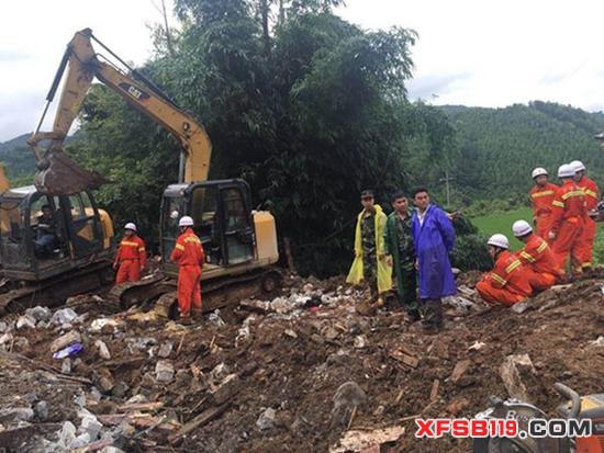 广西凌云发生山体滑坡1家6口被埋 已确认全部遇难