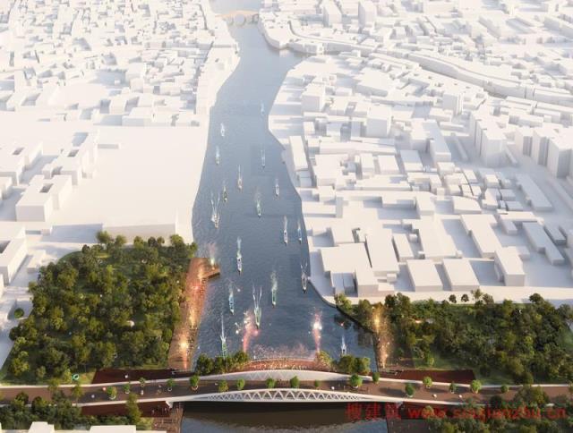 MVRDV公布了上海80米长的曙光桥设计方案