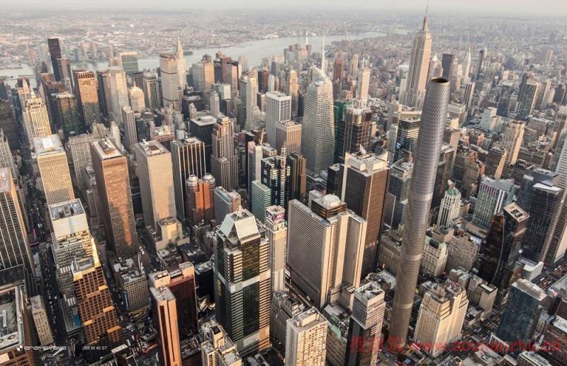 RB Systems设计的“纽约超细长”摩天大楼