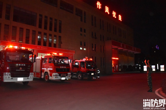 萧县中队组织开展夜间紧急拉动