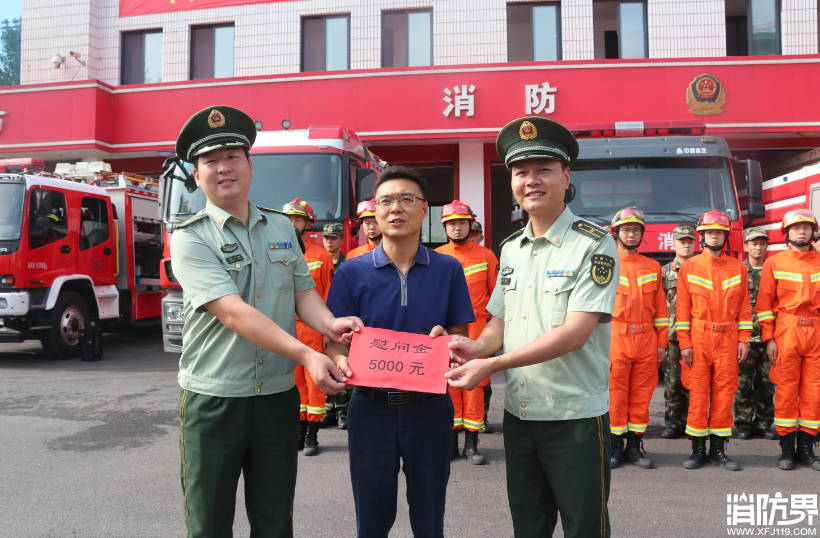砀山县长陶广宏“八一”前慰问消防