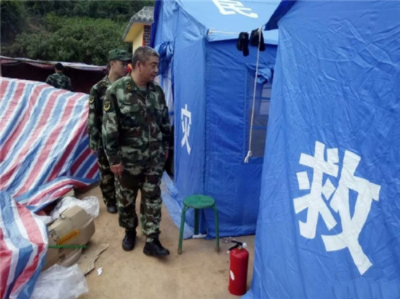 普洱消防助力墨江通关“9.08”地震灾区重建