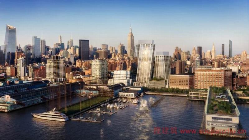 BIG在纽约建造的两座扭曲塔楼