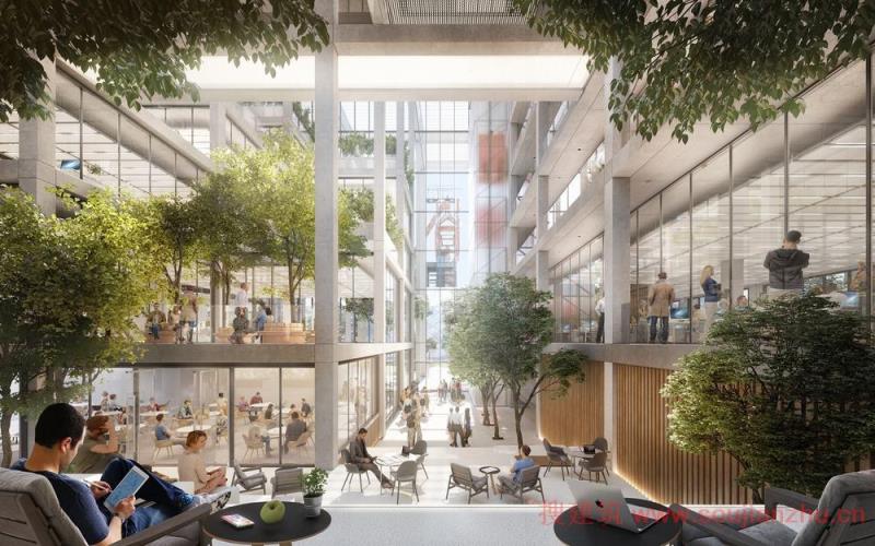 Foster + Partners 在卢森堡设计的开放式办公楼