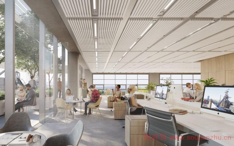 Foster + Partners 在卢森堡设计的开放式办公楼