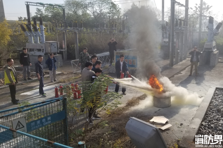 走进国网永康市供电公司开展消防培训