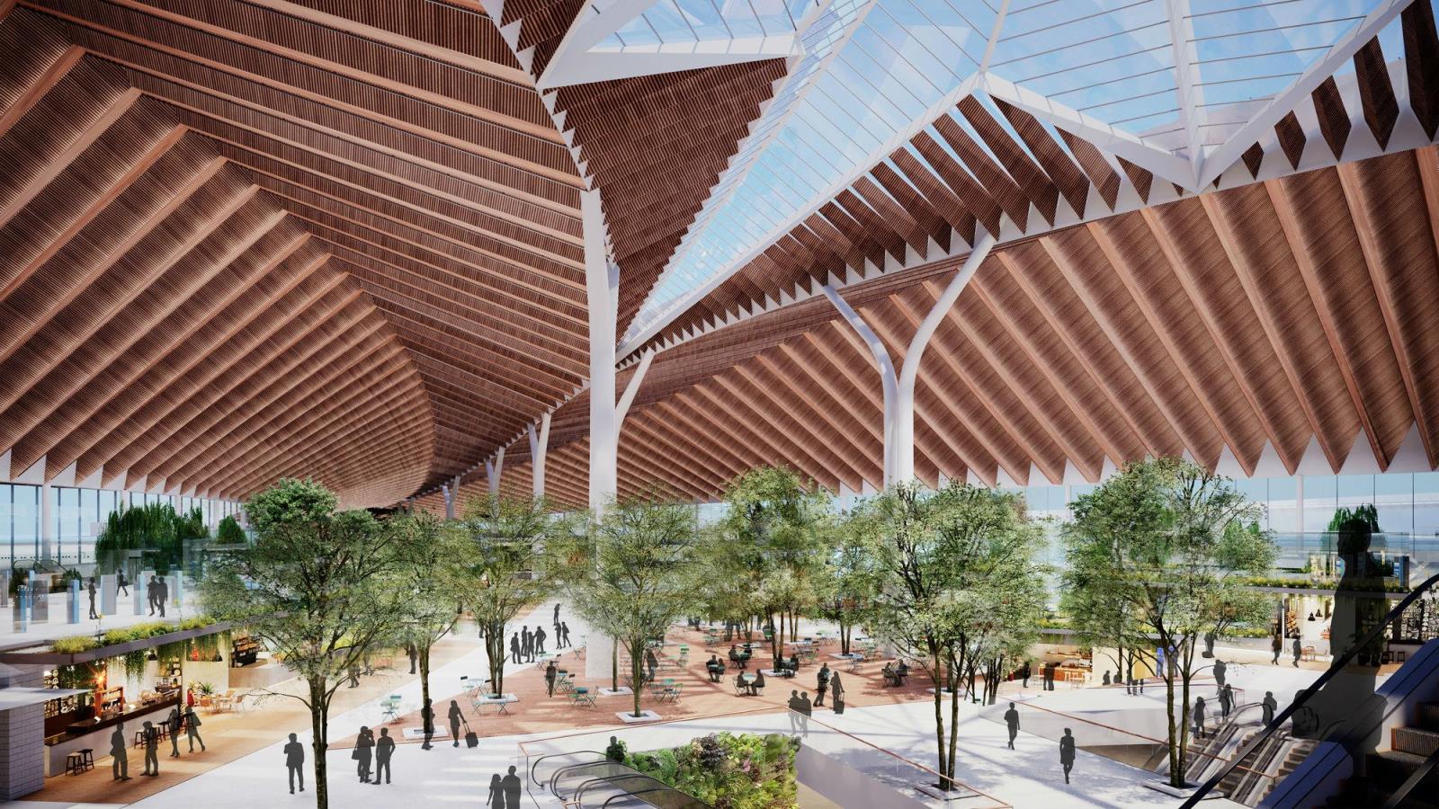 领导设计的芝加哥奥黑尔国际机场新的航站和广场